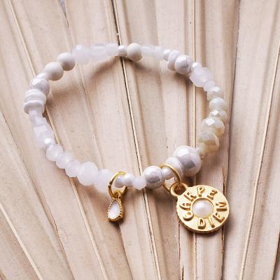 WhiteSands GoldShiny, Edelstein Armband